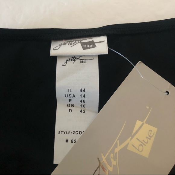 New Gottex Tankini Swim Bottom Black Swimsuit Bottom Sz 14 - Picture 3 of 6